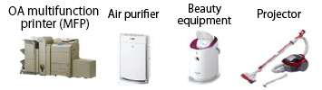 OA MFP　Air purifier　Beauty equipment　Projector